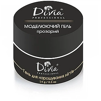 Гель моделирующий для наращивания ногтей Di970 (прозрачный) - Divia Base Coat 14g (971303-1234771-2)