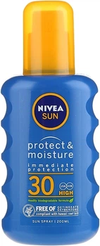 Солнцезащитный спрей - Nivea Sun Protect and Moisture Moisturising Sun Spray SPF 30 200ml (1164499-1552678-2)