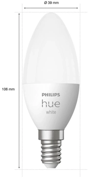 Inteligentna żarówka Philips Hue E14 świeczka 5.5 W 2 szt. (8719514320628)