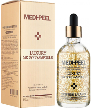 Serum do twarzy Medi-Peel Luxury 24K Gold Ampoule ze złotem dla elastyczności skóry 100 ml (8809409343082)