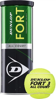 М'ячі для великого тенісу Dunlop Fort TS металева банка 3 шт. Зелені (601315)