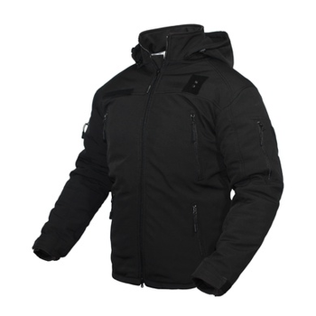 Черный полиция куртка зимняя vik-tailor softshell 48