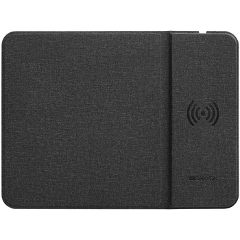 Коврик для мыши Canyon CNS-CMPW5 Black с беспроводной зарядкой QI