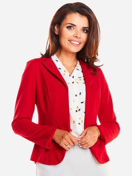 Піджак подовжений жіночий Awama A244 XL Червоний (5902360527539)