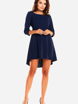 Плаття коротке жіноче Awama A232 XL Темно-синє (5902360524170)