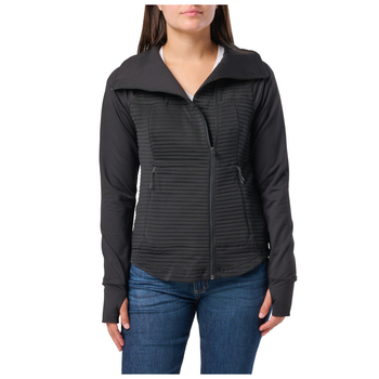Куртка жіноча 5.11 Tactical Women's Crystal Hybrid Full Zip Jacket S Black