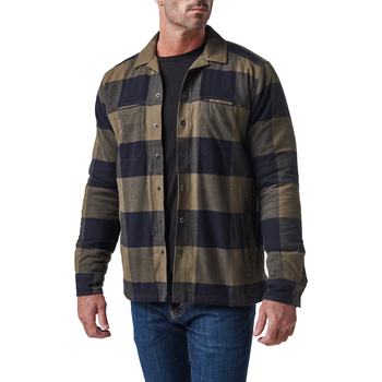 Куртка тактична демісезонна 5.11 Tactical Seth Shirt Jacket 2XL Ranger Green Plaid
