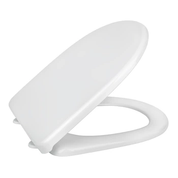 Сидение для унитаза SoloPlast SP5-D с микролифтом, крепление пластик, 345х430 мм