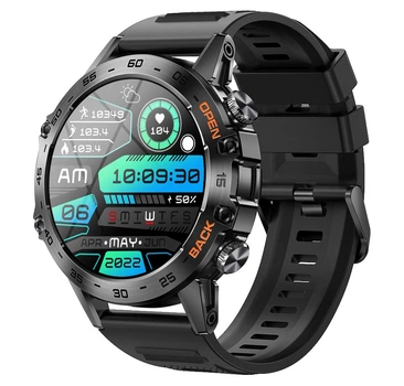 Смарт годинник чорний чоловічий Smart Delta K52 Black Rubber 2 ремінці (281449)