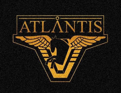 Шеврон патч " Зоряна брама ATLANTIS золото " на липучці велкро