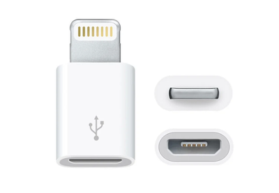 Перехідник адаптер micro USB - Lightning White