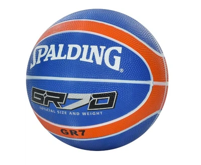 М'яч баскетбольний Spalding Official GR №7 гума синій з помаранчевим