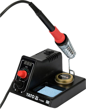 Паяльная станция YATO 60 Вт / 90-480°С / жало тип 900М / LCD табло (YT-82460)