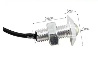 Дневные ходовые огни Ewell LED 9W, серебристый корпус, белый свет, 1 шт (EW590)