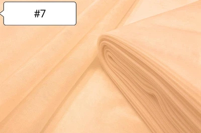 Ткань Фатин Абрикосовый №7