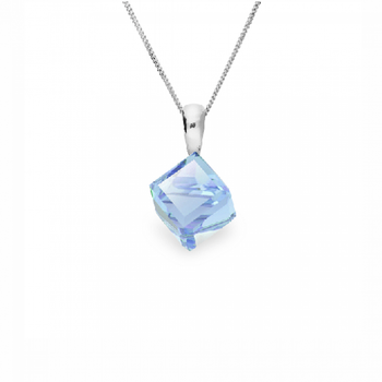 Срібний кулон Spark зі Swarovski Cube Small WJ48416AQ