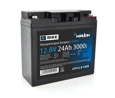Літій-залізо-фосфатний акумулятор Merlion LiFePO4 12.8V 12AH,(151x95x101) для електротранспорту, 3000 циклів
