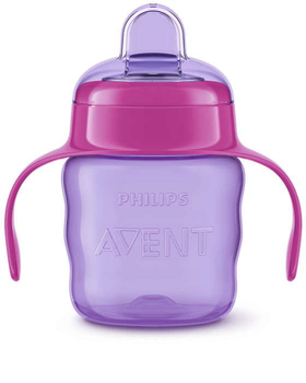 Чашка з трубочкою Philips Avent з/уст.Clas. фіолетова 200 мл (8710103854364)