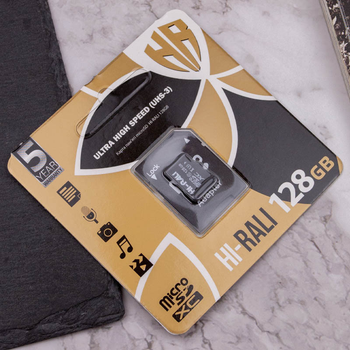 Карта памяти Hi-Rali microSDXC 128 GB Card Class 10 + адаптер Черный 53317