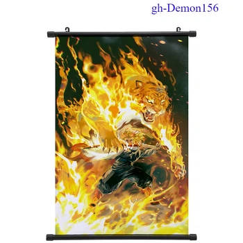 Гобелен аниме Demon Slayer, Клинок рассекающий демонов Ренгоку Кёдзюро, 60х90 см (GABBDD 0015)
