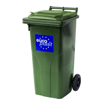 Мусорный бак Europlast пластиковый 120 л зеленый