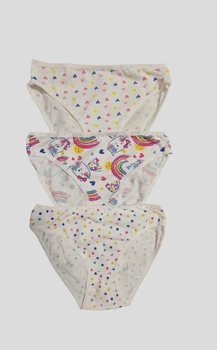 Набор трусов детских для девочки 3 шт. Domi kids 122-128 см разноцветный