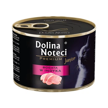 Влажный корм для котят Dolina Noteci Premium мясные кусочки в соусе с индейкой, 185 г