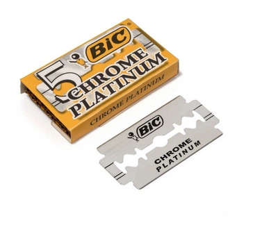 Леза двосторонні BIC Chrome Platinum 5 шт.
