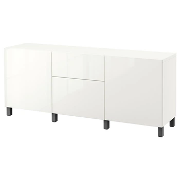Модуль для зберігання із шухлядами IKEA BESTÅ БІСТО, білий, 094.259.28