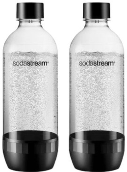 Zestaw butelek do syfona Sodastream PET Twin pack Black (3000242)