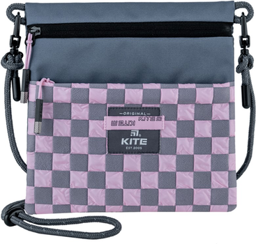 Сумка-кросбоді Kite teens 22.5x21.5x1 см Сіра (K24-2772-5)