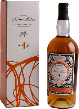 Арманьяк Saint Aubin Bas Armagnac Age 4 года выдержки 0.7 л 43% в подарочной упаковке (3760253566636)