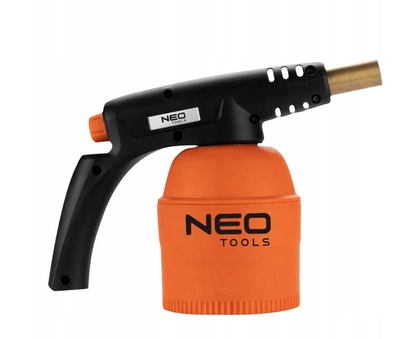 Газова паяльна лампа 20-022 Neo Tools з патронами 190 г, п'єзорозпал