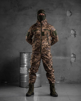 Тактический теплый военный комплект Faura ( Куртка + Штаны ), Камуфляж: Пиксель, Размер: S