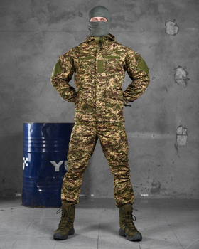 Тактический военный комплект горка Godye ( Куртка + Штаны ), Камуфляж: Пиксель, Размер: M
