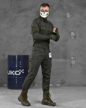 Тактический военный костюм Hermes ( Убакс + Штаны ), Камуфляж: Олива, Размер: L