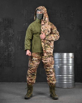 Тактический теплый зимний военный костюм Lader Plus ( Куртка + Штаны ), Камуфляж: Мультикам, Размер: XXL