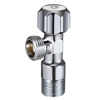 Кран кутовий вентильний Zegor FZ61 приладовий 1/2"х1/2" латунь Хром