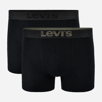 Набір трусів шорти чоловічий 2 шт Levi's Melange Wb Boxer Brief Organic Co 2P 7012039230020 S Чорний (8720245183802)