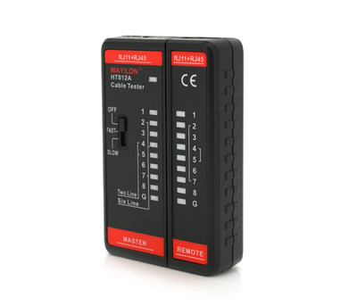 Кабельний тестер Mayilon HT-812A, RJ-45+RJ-11