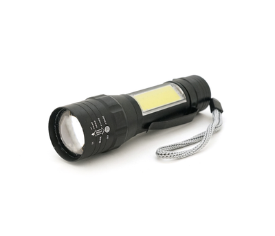 Фонарик Bailong BL-19, 3+1 режим, алюминий, встроенный аккум,USB кабель, Box