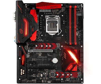 Материнская плата ASRock Z270 Fatal1ty Gaming K4 LGA 1151v1 (Fatal1ty Z270 Gaming K4) Б/У