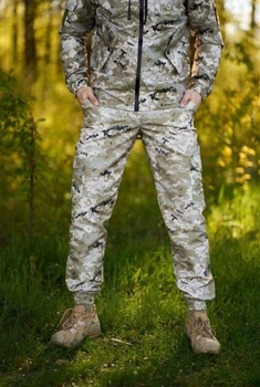 Мужские штаны с манжетами демисезонные Terra Intruder 0166 XL Пиксель светлый ( IN - 0166/02 D )