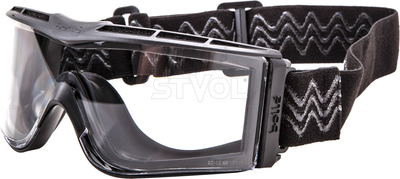 Окуляри тактичні Bolle X1000 чорні з прозорими лінзами