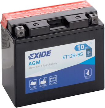 Мото аккумулятор 2.3Ач 35A "+" справа EXIDE, ET4B-BS