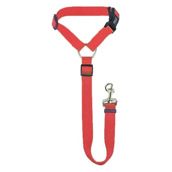 Нашийник в автомобіль для вихованця Jsqnanchi Car Safety Harness, Червона (sv0589)