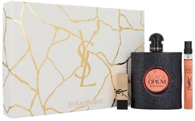 Zestaw damski Yves Saint Laurent Black Opium Woda perfumowana 90 ml + Pomadka + Woda perfumowana 10 ml (3614274093193)