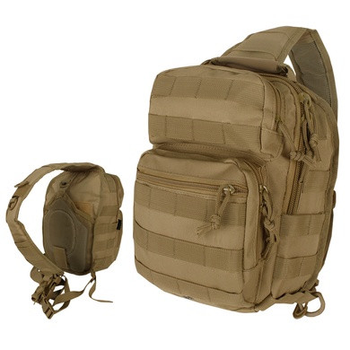 Рюкзак однолямковий strap pack one mil-tec coyote assault 10l