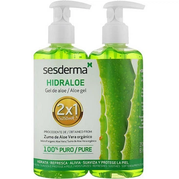Набор Гель для лица и тела Sesderma HIDRALOE Aloe Gel 250 мл*2