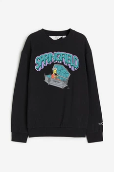 Світшот H&M пх9714 чорний 170